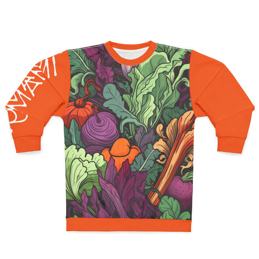 Unisex Sweatshirt Vegetables Orange 