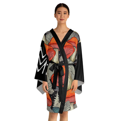 Robes de style kimono Amanita Noir